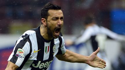 Fabio Quagliarella (Juventus Turin) fou de joie après son but magnifique