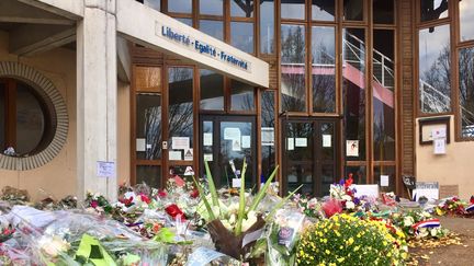 Au collège du Bois d'Aulne à Conflans-Sainte-Honorine, le 30&nbsp;octobre 2020.&nbsp; (ALICE KACHANER / FRANCEINFO)