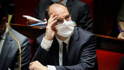 Le Premier ministre Jean Castex, à l'Assemblée nationale, le 6 octobre 2020. (THOMAS PADILLA / MAXPPP)