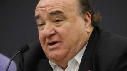 Senator and businessman Jean-Pierre Bansard, December 9, 2008 during a press conference in Paris. (STEPHANE DE SAKUTIN / AFP)