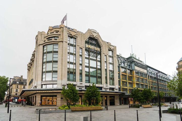 22 juin 2021. A la veille de sa réouverture, vue générale de La Samaritaine, créée en 1870 par Ernest Cognacq et fermé en 2005. (EDWARD BERTHELOT / GETTY IMAGES EUROPE / GETTY IMAGES)