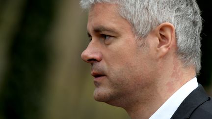 Laurent Wauquiez visite le lycée de la plaine de l'Ain le 30 mars 2018. (PHOTO JEAN-PIERRE BALFIN / MAXPPP)