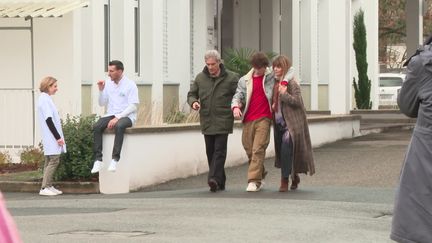 Gérard Lanvin, Nemo Schiffman et Gwendoline Hamon sur le tournage de "Maman, ne me laisse pas m'endormir". (France 3 Alsace)