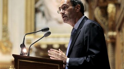 Le ministre du Travail, Eric Woerth, au Sénat le 6 octobre 2010 (AFP - JACQUES DEMARTHON)