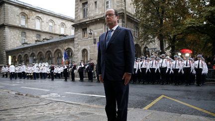 &nbsp; (François Hollande, lundi, lors du 70e anniversaire de la Libération de Paris. © Maxppp)