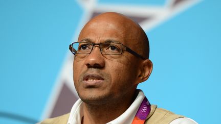 L'ancien athlète Frankie Fredericks, à Londres, le 29 juillet 2012. (FINDLAY KEMBER / AFP)