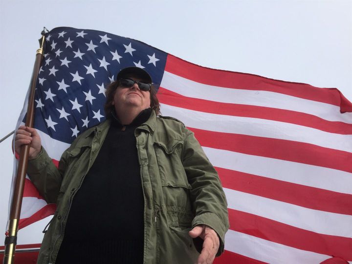   Michael Moore dans "Where to invade next"
 (Copyright Dog Eat Dog Film)