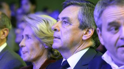 Le candidat de la droite à la présidentielle, François Fillon, le 15 février 2017 en déplacement à Compiègne, dans l'Oise. (FRANCOIS NASCIMBENI / AFP)