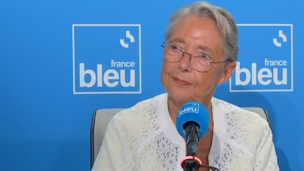 Elisaneth Borne sur France Bleu, le 23 août 2023. (FRANCE BLEU)