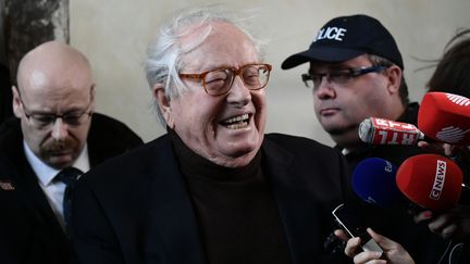 Le cofondateur du Front national, Jean-Marie Le Pen, lors&nbsp;du procès en appel sur son exclusion du parti, le 11 décembre 2017 à Versailles (Yvelines).&nbsp; (PHILIPPE LOPEZ / AFP)