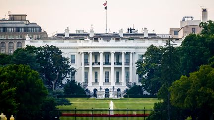 La Maison-Blanche, à Washington DC (États-Unis), résidence officielle et bureau du président des États-Unis. Ici, le 9 juillet 2024. (BEATA ZAWRZEL / NURPHOTO / AFP)