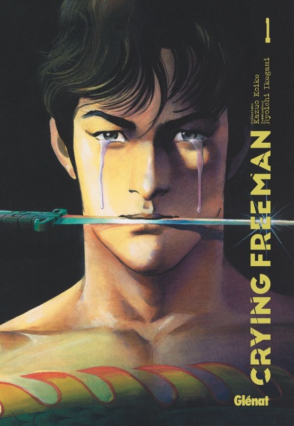 La couverture de la dernière intégrale du manga "Crying Freeman", parue en 2023 aux éditions Glénat. (KOIKO ET IKOGAMI / GLENAT)