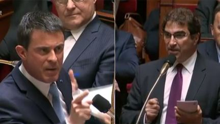 &nbsp; (face à face Manuel Valls - Christian Jacob © impressions écran France TV)