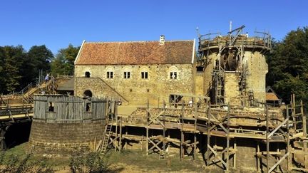 Le château de Guédelon est construit selon des méthodes ancestrales. Un chantier gigantesque prévu sur 25 ans.
 (Didier Saulnier/Maxppp)