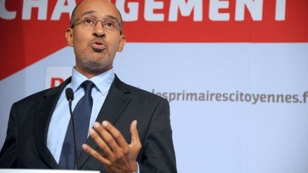 Harlem Désir au siège du PS (JOHANNA LEGUERRE / AFP)