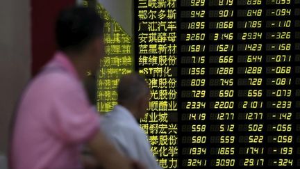 Dans une maison de courtage &agrave; Shangai&nbsp;(Chine), le 24 ao&ucirc;t 2015.&nbsp; (ALY SONG / REUTERS )