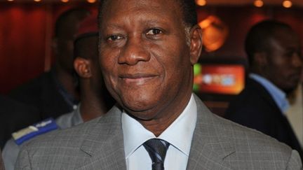 Alassane Ouattara, le président ivoirien reconnu par la communauté internationale, à Abidjan, le 17 janvier 2011 (AFP PHOTO / ISSOUF SANOGO)