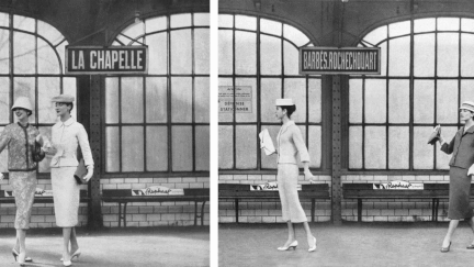 Guy Bourdin, Vogue Paris 1956, Chloé collection printemps-été 1956
	 
 (The Guy Bourdin Estate, 2017 / Courtesy A + C)