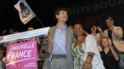 Christiane Taubira a rejoint Arnaud Montebourg dans sa campagne à la primaire socialiste. (MIGUEL MEDINA / AFP)