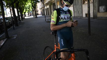 L'équipe Vini Zabu dans la tourmente après plusieurs cas de dopage (MARCO BERTORELLO / AFP)