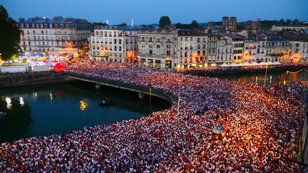 Plus d'un million de personnes ont participé aux Fêtes de Bayonne cette année 2022. Photo d'illustration. (LAPEGUE BERTRAND / MAXPPP)