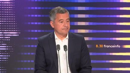 Le ministre de l'Intérieur, Gérald Darmanin, sur franceinfo, le 15 juillet 2024. (FRANCEINFO / RADIO FRANCE)