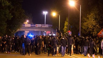 Des heurts et des attaques contre des centres pour les migrants se sont multipliés ces derniers mois en Saxe. (ARNO BURGI / DPA / AFP)