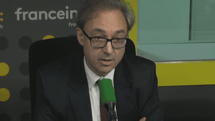 Bernard&nbsp;Spitz, président de la Fédération française de l’assurance&nbsp;(FFSA), sur franceinfo le 13 octobre 2016 (RADIO FRANCE / CAPTURE D'ÉCRAN)