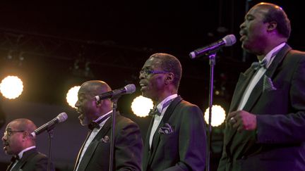 Les quatre membres du Golden Gate Quartet, Jazz à Vienne 2015
 (Jean-François Lixon )