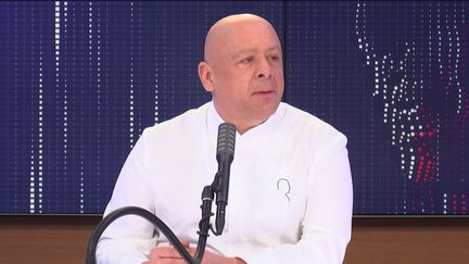 Thierry Marx, chef étoilé, était l'invité du "8h30 franceinfo" le 25 décembre 2020. (FRANCEINFO / RADIOFRANCE)