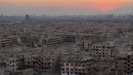 La banlieue de Damas, le 14 décembre 2024. (OMAR HAJ KADOUR / AFP)