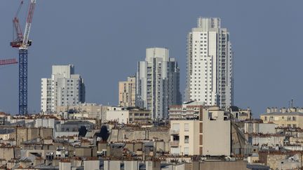 Une vue de l'ensemble de logements des Orgues de Flandre à Paris, le 17 septembre 2024. (VINCENT ISORE / MAXPPP / IP3 PRESS)