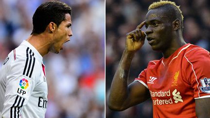 Ronaldo face à Balotelli, un des duels de la rencontre entre le Real Madrid et Liverpool