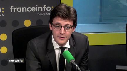 Sacha Houlié, député LREM sur franceinfo, le 3 juillet 2018. (FRANCEINFO / RADIOFRANCE)