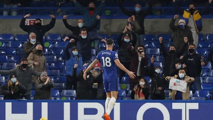 Olivier Giroud a fêté le retour des spectateurs dans les stades par un but contre Leeds (MATTHEW CHILDS / POOL)