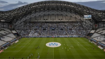 Marseille face à Villarreal CF, à l'Orange Vélodrome de Marseille, le 31 juillet 2021.&nbsp; (CHRISTOPHE SIMON / AFP)