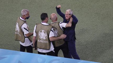 Didier Deschamps était soulagé après la victoire de ses joueurs face à l'Allemagne pour leur entrée en lice à l'Euro 2021. (JVORGEN FROMME / AUGENKLICK/FIRO SPORTPHOTO)