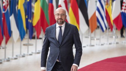 Le président du Conseil européen, Charles Michel, lors d'un sommet de l'Union européenne sur l'Ukraine à Bruxelles, le 30 mai 2022. (NICOLAS MAETERLINCK / BELGA MAG / AFP)