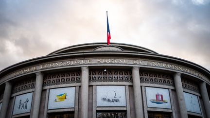 Le palais d'Iéna, à Paris, photographié le 23 février 2021, est le siège du Conseil économique, social et environnemental (Cese). (XOSE BOUZAS / HANS LUCAS / AFP)