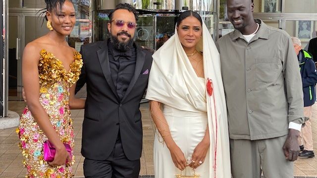 Siran Ryiak, Mohamed Kordofani, Eiman Yousif et Ger Duany - Cannes 2023 (Ariane Combes - France Télévision)