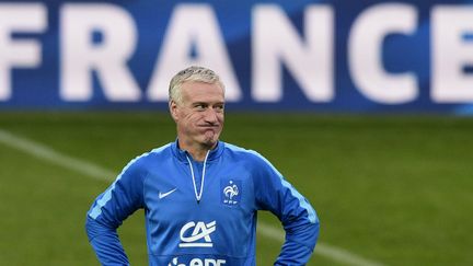 Didier Deschamps, le sélectionneur de l'équipe de France, à la veille du match amical face au Danemark.