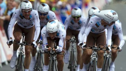 La formation AG2R La Mondiale en ordre de bataille