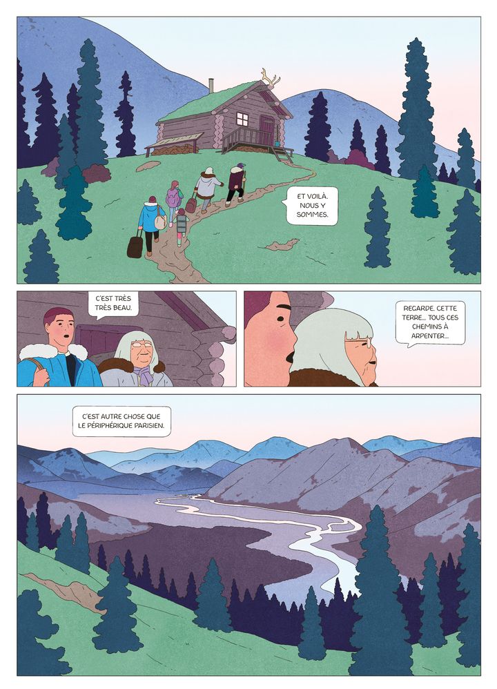 Page 54 de&nbsp;l'album BD "Les Pizzlys", de Jérémie Moreau, octobre 2022 (JEREMIE MOREAU / EDITIONS DELCOURT)