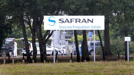 L'entr&eacute;e du site Safran de Saint-M&eacute;dard-en-Jalles (Gironde), pr&egrave;s de Bordeaux,&nbsp;le 20 juillet 2011. (PATRICK BERNARD / AFP)