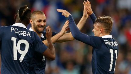  (Karim Benzema a fait un grand retour en Bleus en inscrivant un doublé face à la Jamaïque © REUTERS/Pascal Rossignol)