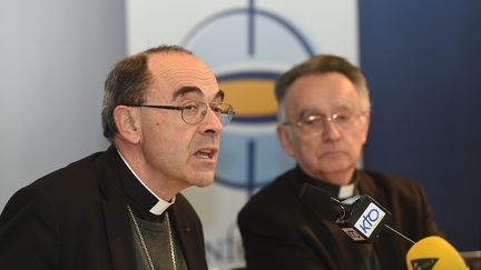 Le cardinal Philippe Barbarin, le 15 mars 2016 à lourdes (Pyrénées-Atlantiques). (ERIC CABANIS / AFP)