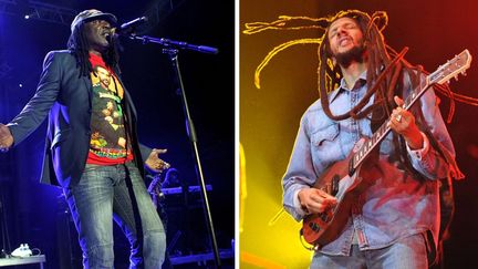 Alpha Blondy à Juan-les-Pins (9 juillet 2013) / Julian Marley à Rabat, au Maroc (21 mai 2011)
 (MaxPPP - Nice Matin / AFP - Abdelhak Senna)