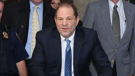 Harvey Weinstein à New York (Etats-Unis), le 24 février 2020.&nbsp; (ANGELA WEISS / AFP)