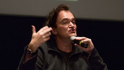 Quentin Tarantino en pleine masterclass à Lyon le 12 octobre 2016
 (Jean-François Lixon)