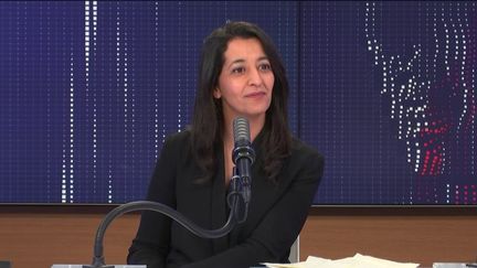 Karima Delli, députée européenne, le dimanche 28 mars 2021 sur franceinfo. (FRANCEINFO / RADIOFRANCE)